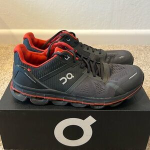 On Cloudace Black/Red Road Running Shoes Men’s Size 9